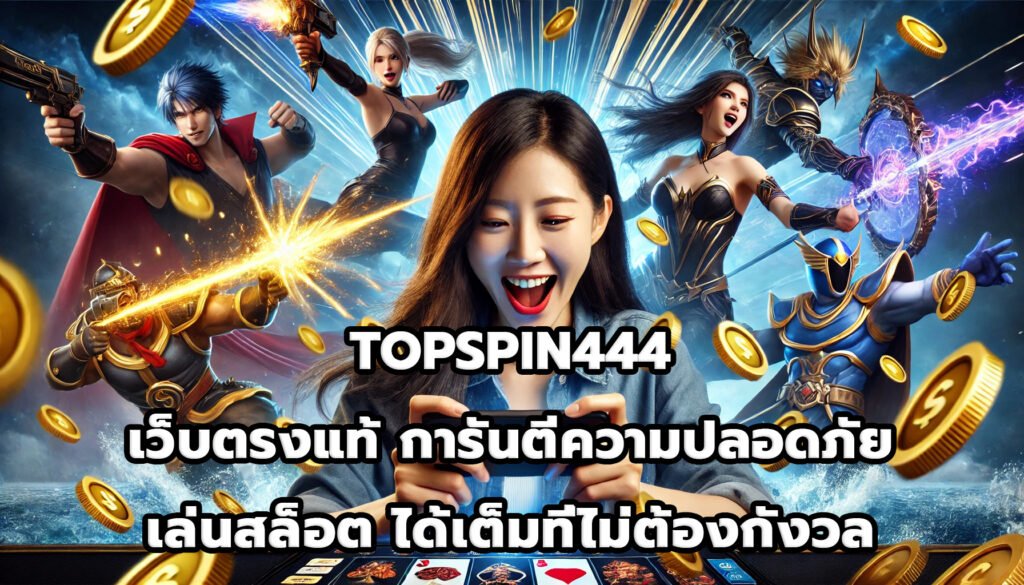 TOPSPIN444 เว็บตรงแท้ การันตีความปลอดภัย เล่นสล็อต ได้เต็มที่ไม่ต้องกังวล